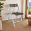 Chaise d'appoint pliante en acrylique Tabris Modern-1608004592