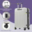 Ensemble de 3 valises à ouverture frontale, bagage à main rigide avec port USB, valise extensible avec roulettes et verrou TSA-130173525