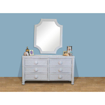 Sumner Rattan Flat Floor Mirror