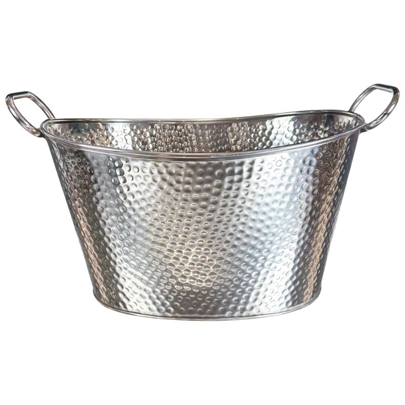 Buckingham Stainless Steel Large Beverage Tub Ice Bucket for Drink Cooler 19 Litres