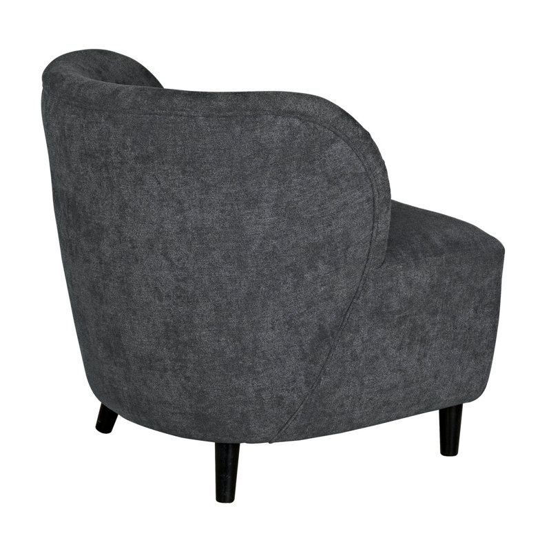 Laffont Barrel Chair, Ocean Gray, Black