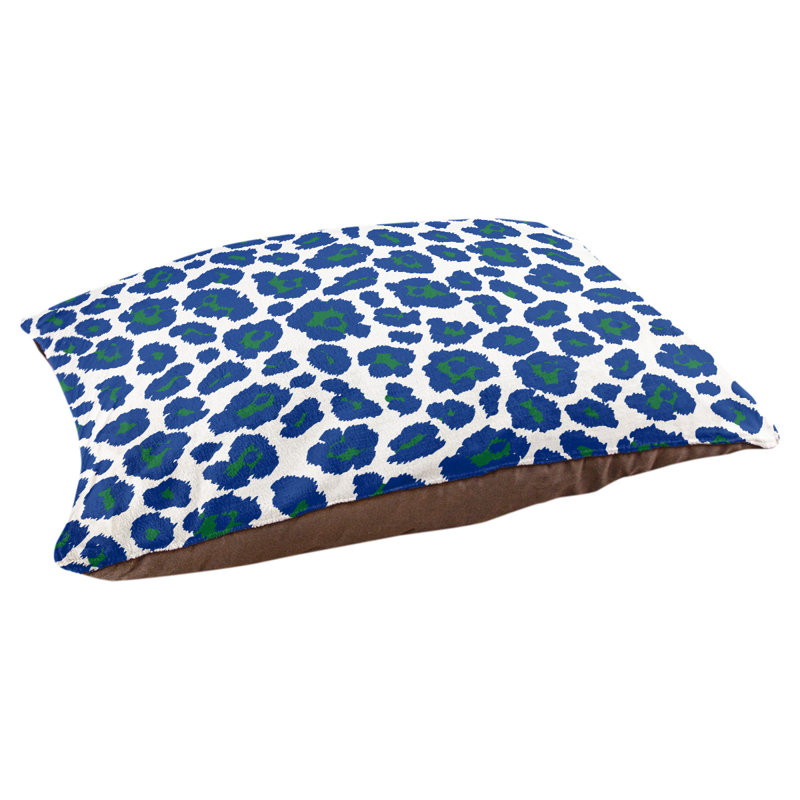 Coussin d'extérieur Indianapolis, Très grand (l 40 po x P 50 po x H 6 po), Blanc / Vert / Bleu