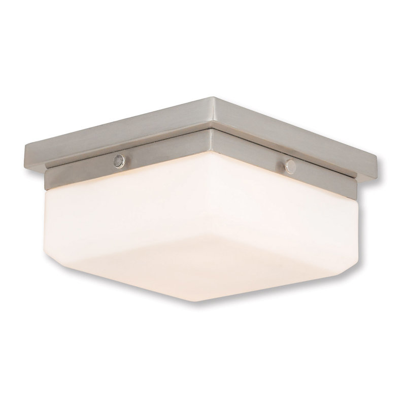 Plafonnier encastré 8 lumières Cara, Nickel brossé