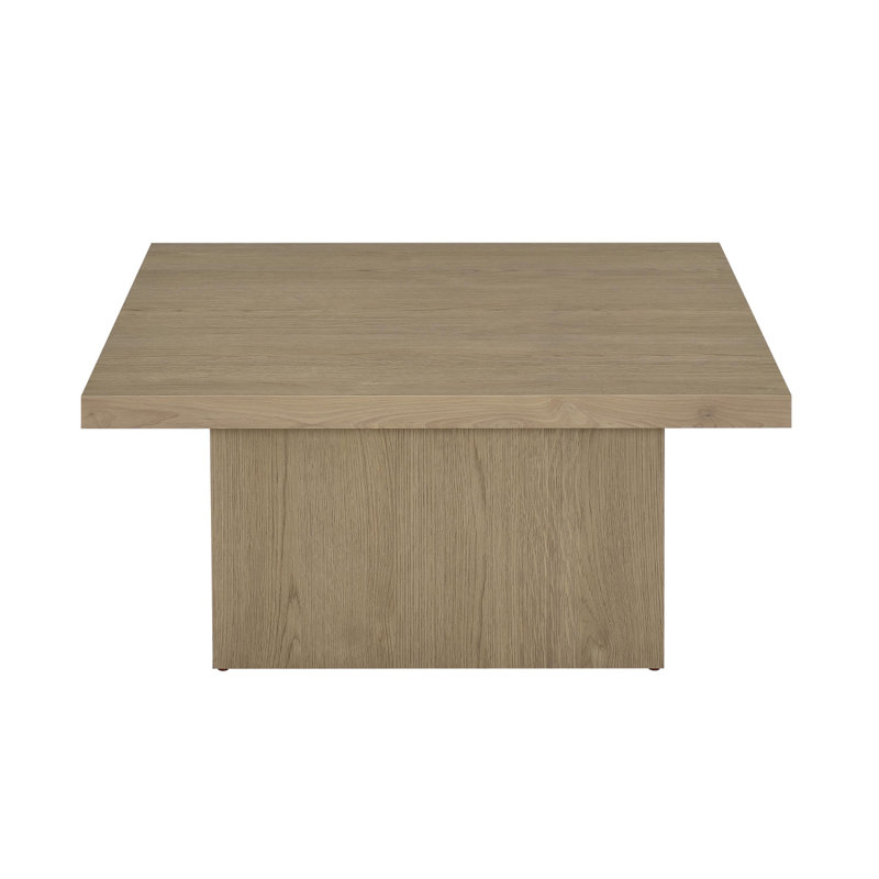 Square Engineered Wood Cocktail Coffee Table, Latte