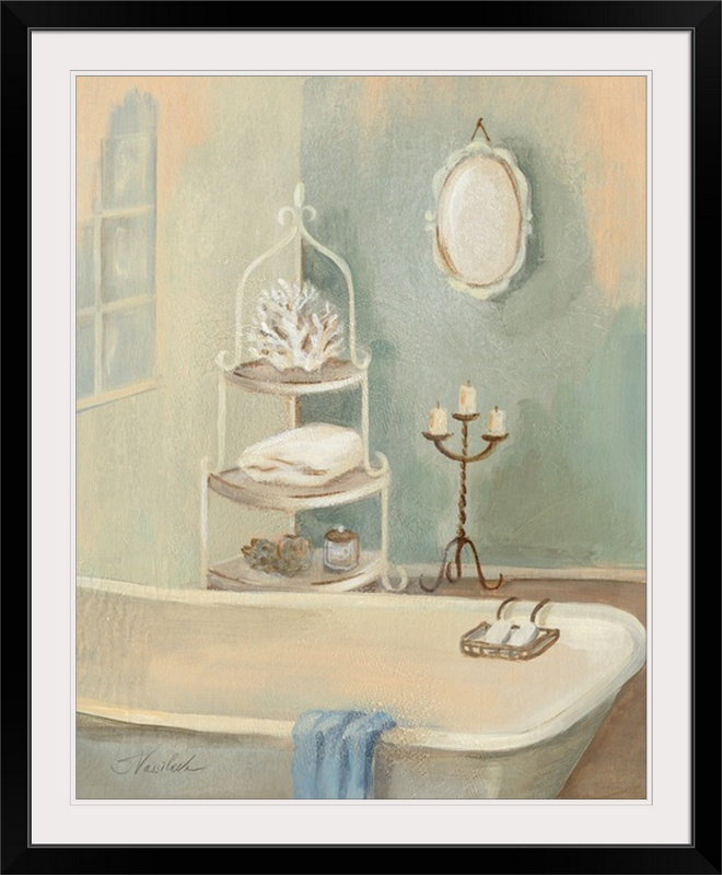 Steam Bath " Steam Bath IV " by Silvia Vassileva, 38" H x 32" W x 1" D, Black Framed