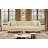 81" Mid Century Leather Sofa, 3 Seat Chesterfield Couch with Tufted Back Beige-1408907342