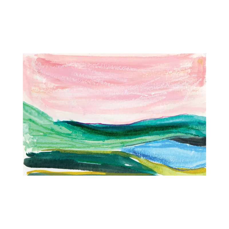 Abstract L by Joy Ting - Wrapped Canvas Gallery-Wrapped Canvas Giclée, 66.04 cm H x 101.6 cm W