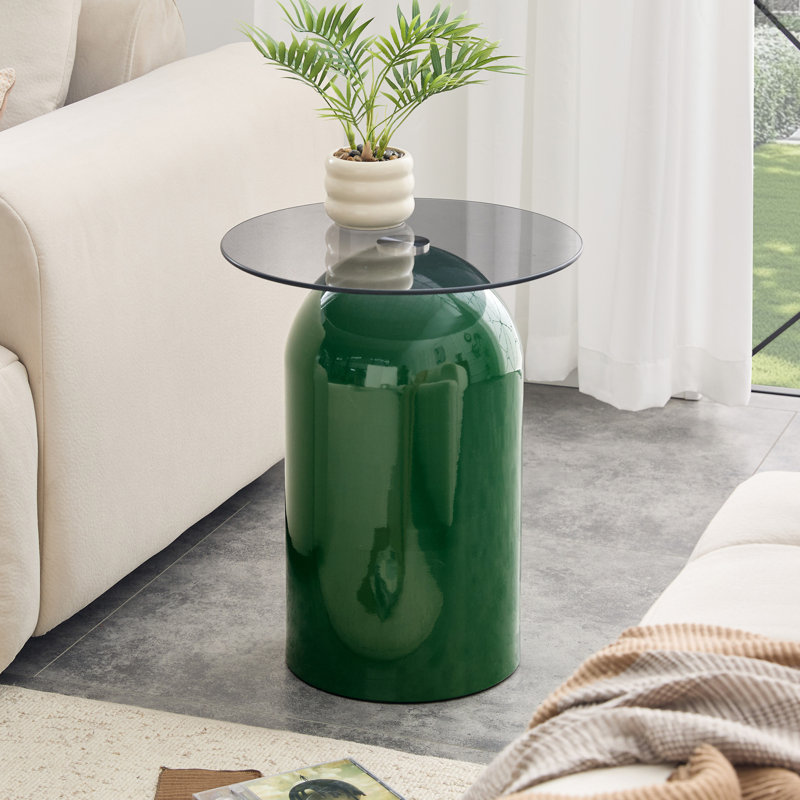 Petite table basse, Transparent / vert