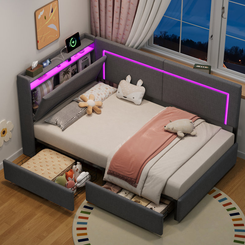 Single (3') Bed Frame, Grey