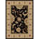 Tapis noir / beige Weisgerber