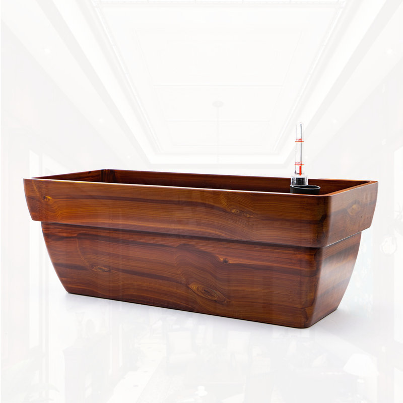 Plastic Rectangle Self-watering Planter Pot