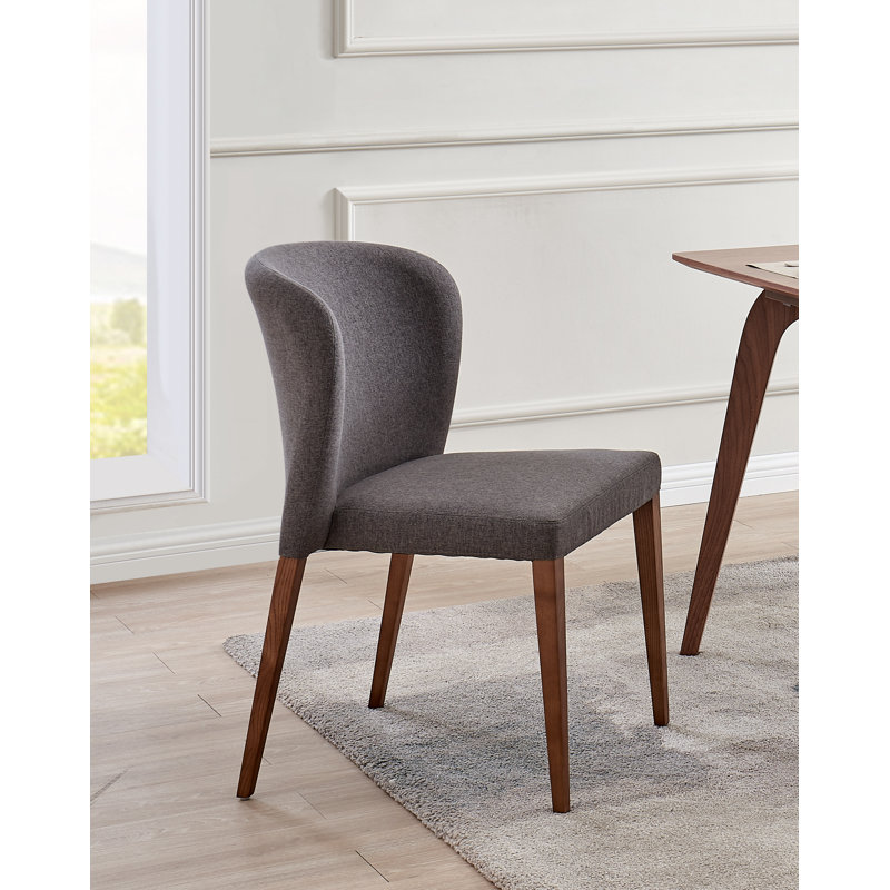 Seyyal 19'' H Upholstered Side Chair, Charcoal