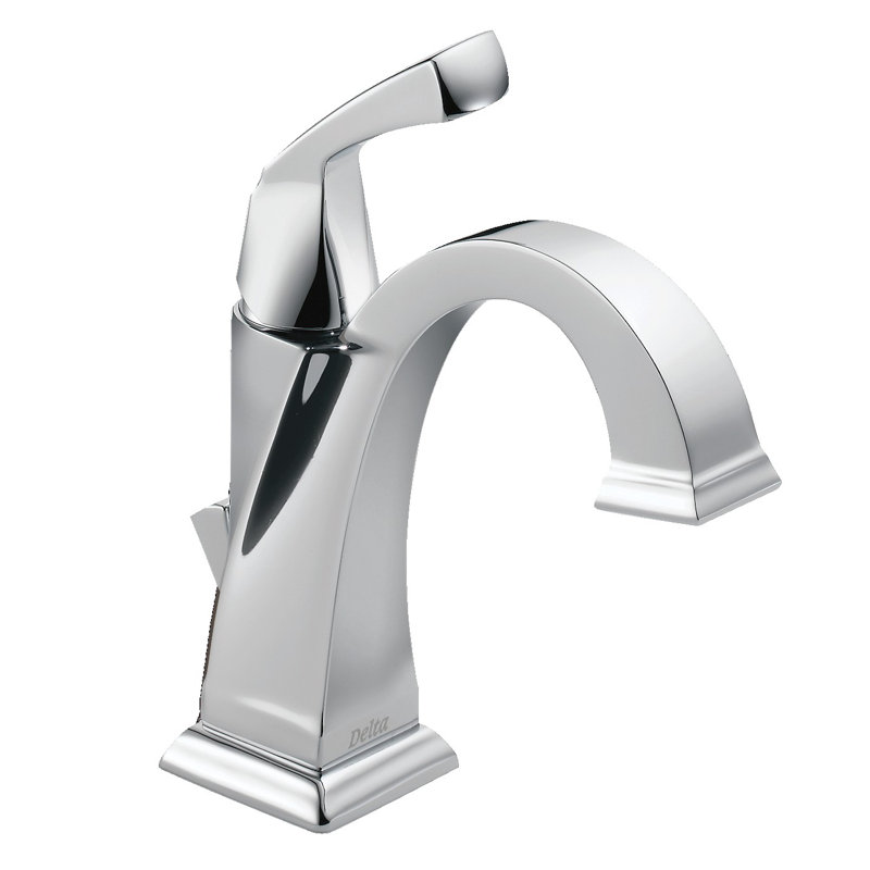 Robinet pour salle de bain à trou unique avec drain Dryden, Chrome