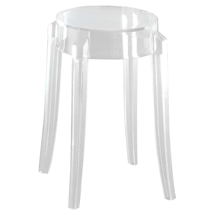 Charles Outdoor Stool, Crystal