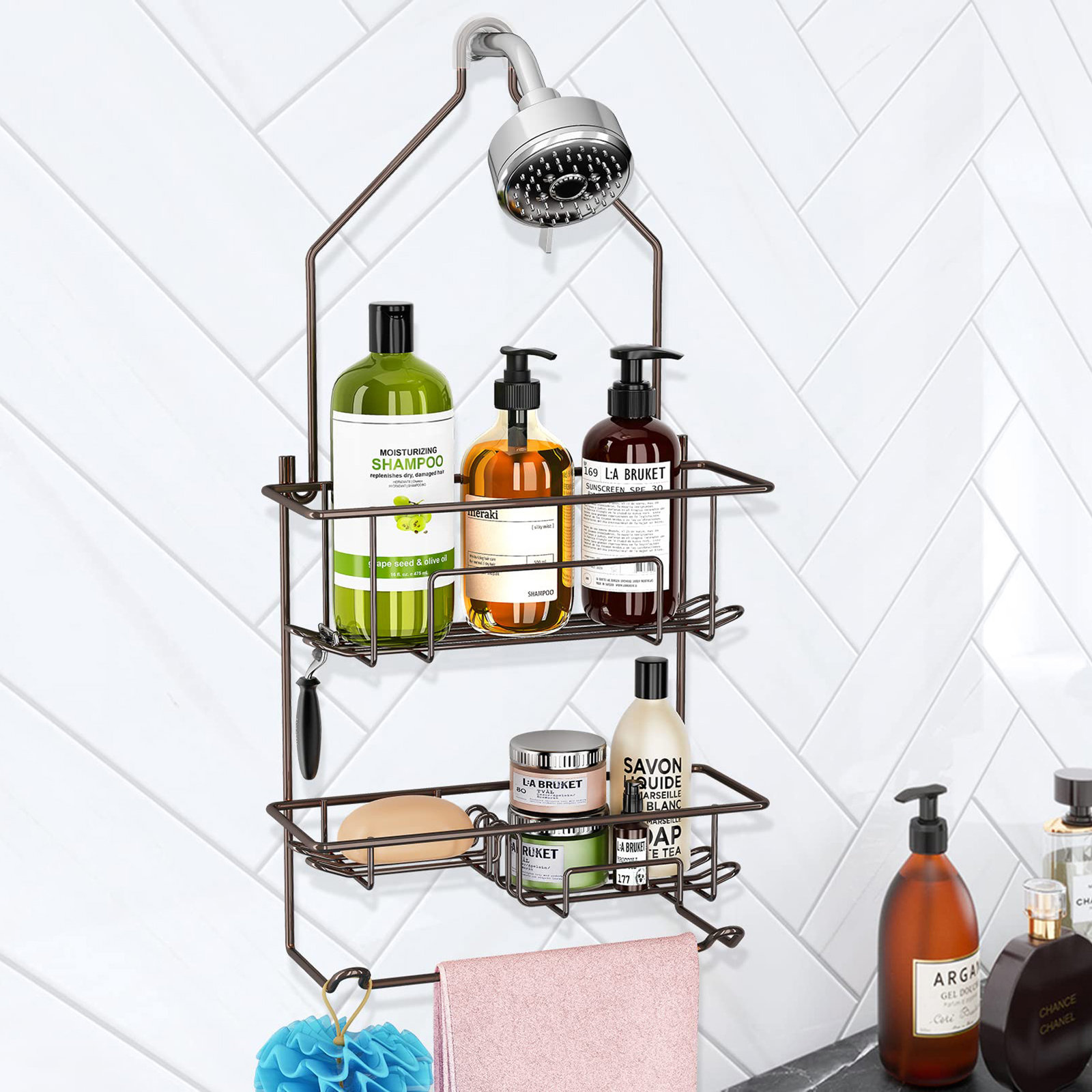 Rebrilliant Hanging Shower Caddy | Wayfair