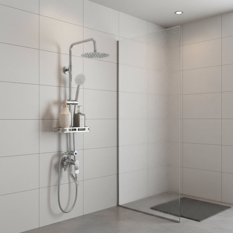 Ensemble de douche en acier inoxydable 304, triple fonction murale, pluie 8 po et douchette