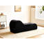 Chaise longue Relax, conception ergonomique, noyau en mousse haute, housse amovible noire lavable avec fonctionnalité, mousse, housse lavable à la machine,-130794290