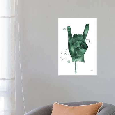 Rock Sign by Kelsey McNatt - Wrapped Canvas Painting