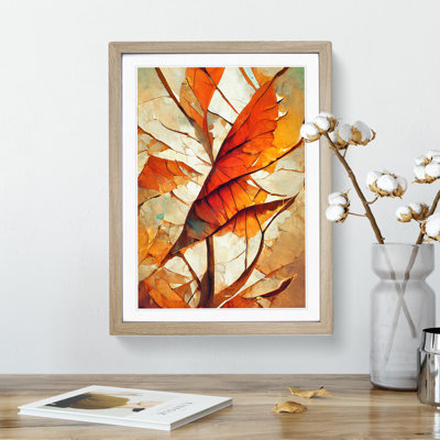 Abstract Autumn Leaf No.3 - Single Picture Frame Print