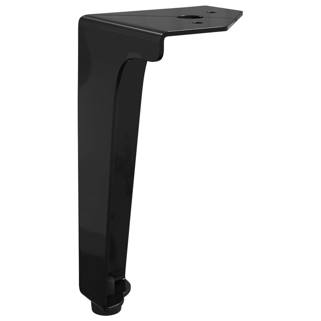 vidaXL Furniture Feet Black Iron Foot Legs Mid-Century Tapered Design Modern