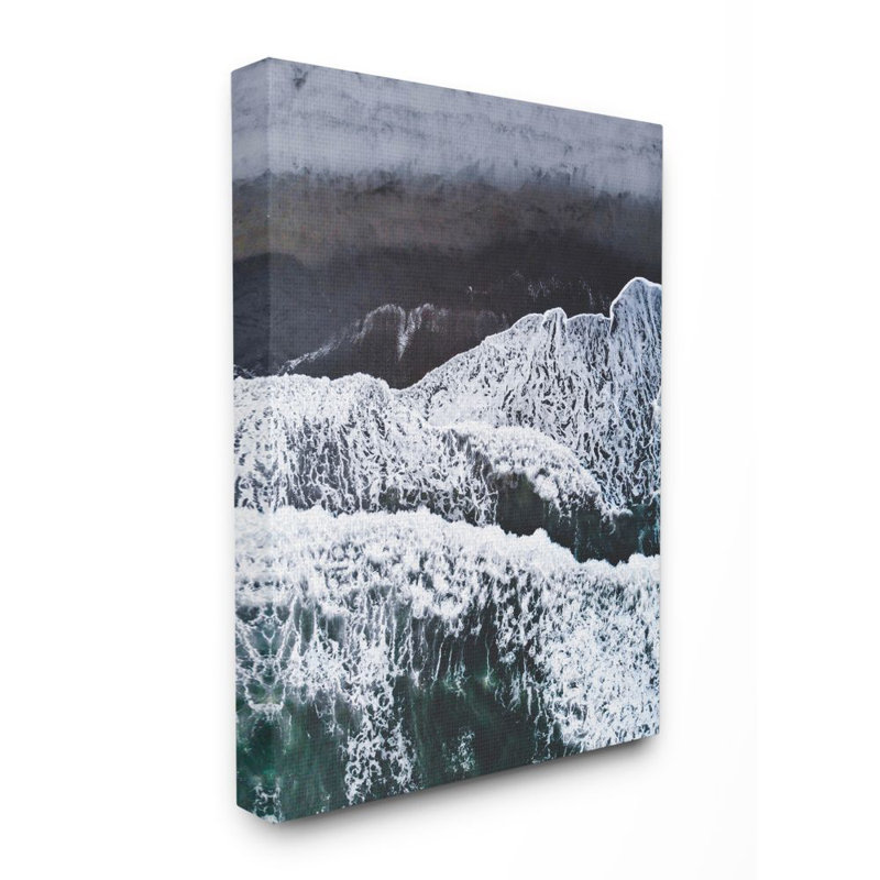 «Beach Ocean Waves Landscape» par Design Fabrikken, reproduction de photo, Toile tendue, H 20 po x l 16 po