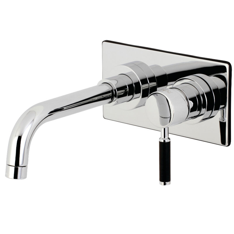 Kingston Brass Kaiser Single-Handle 2-Hole Wall Mount Bathroom Faucet