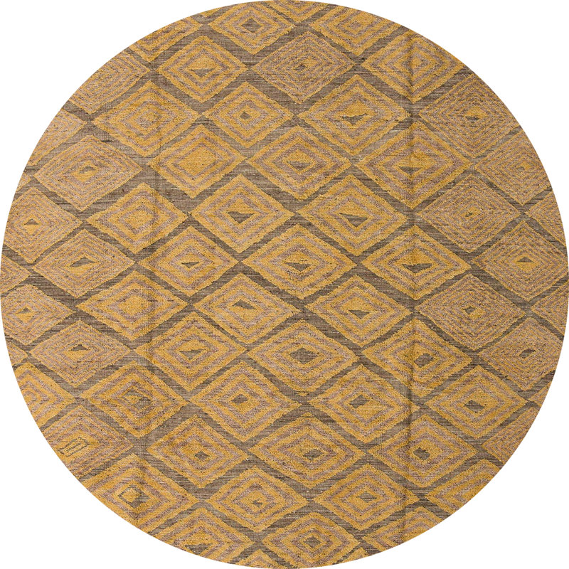 Abstract Indoor Rug, Round 6'
