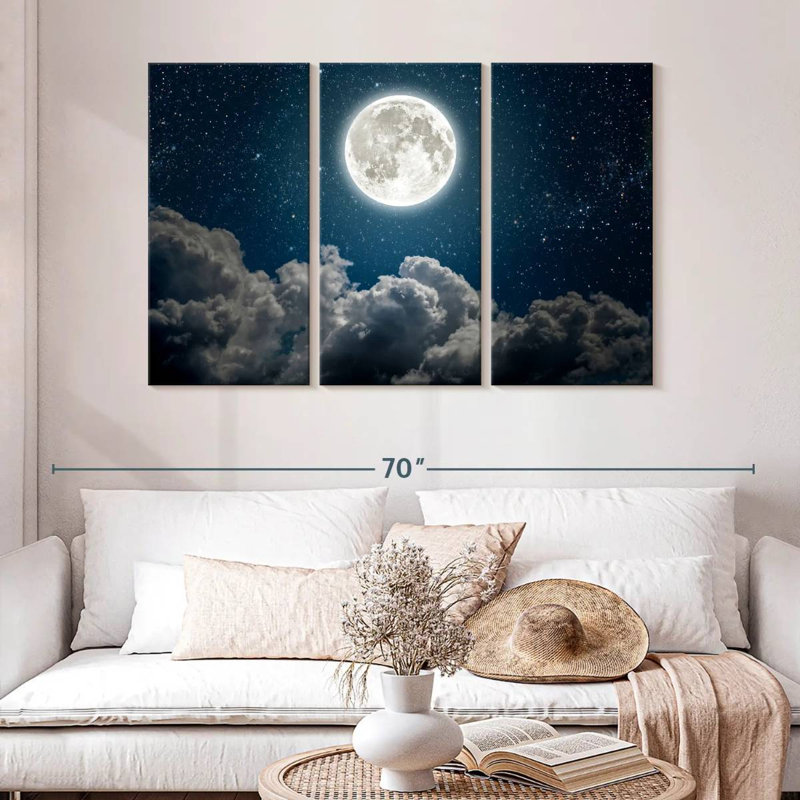 Oberle Beautiful Moon, 32" H x 50" W