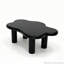 Table basse de 40 pouces en forme de nuage avec 4 pieds ronds, convenant aux salons-129593848