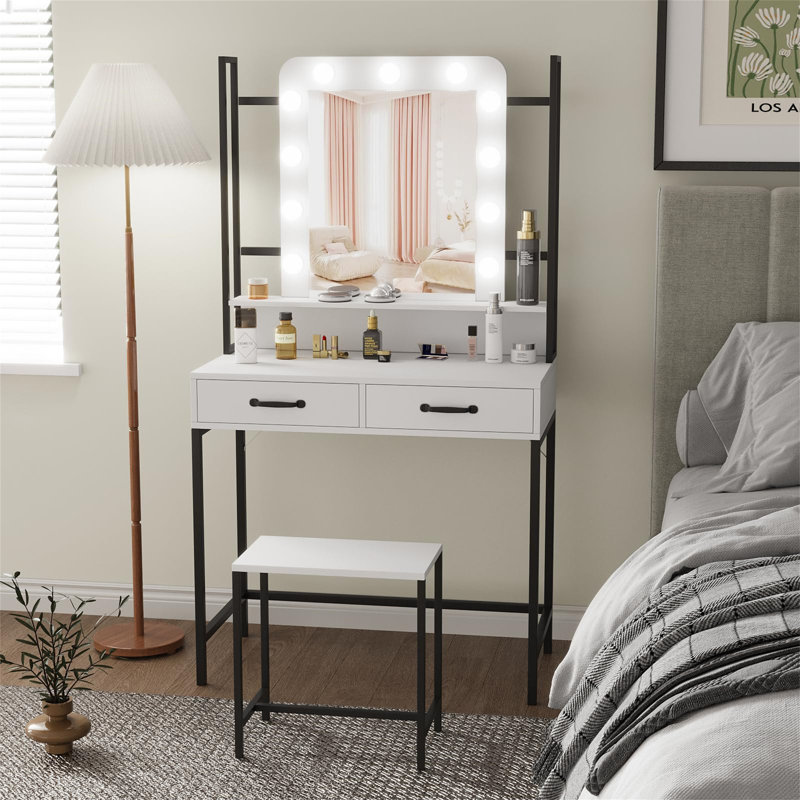 Angellyna Dressing Table with Mirror
