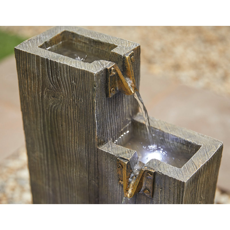 Outdoor Floor Fountain with Lights