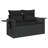  Garden Sofa Set Black