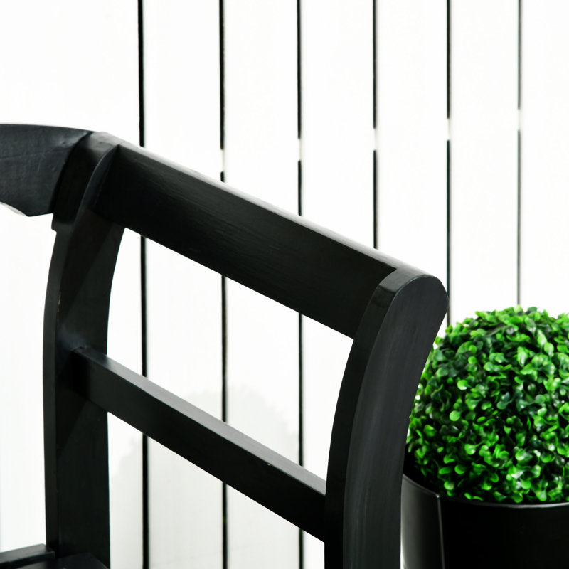 Banc de patio en bois Outsunny