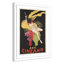 «Brickhill Asti Cinzano», affiche vintage encadrée sur papier en noir / jaune-35156051-35156060