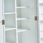 Armoire de rangement pour garde-manger, garde-manger autoportant avec portes et tablettes réglables, petit garde-manger pour cuisine, salle de bricolage pour salle à manger (blanc)