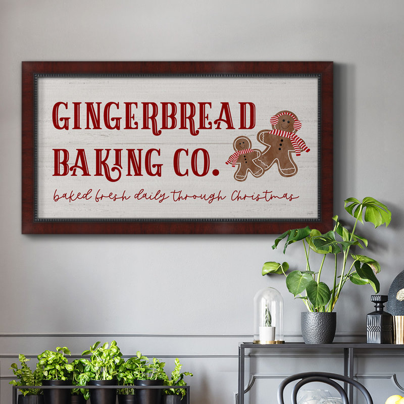 " Gingerbread Baking Co. ", 25" H x 45" W x 1" D