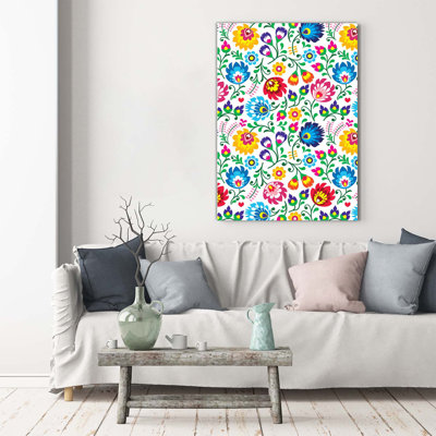 Ethnic Pattern - Wrapped Canvas Print