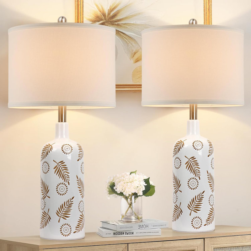 Lampe de table USB en céramique
