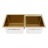 Modern Minimalist Rectangular Stainless Steel Dual Bowl Countertop Drop In Kitchen Sink-122722934
