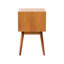 Table de chevet en bois avec structure en contreplaqué - Design Mid-Century 2 teint naturel