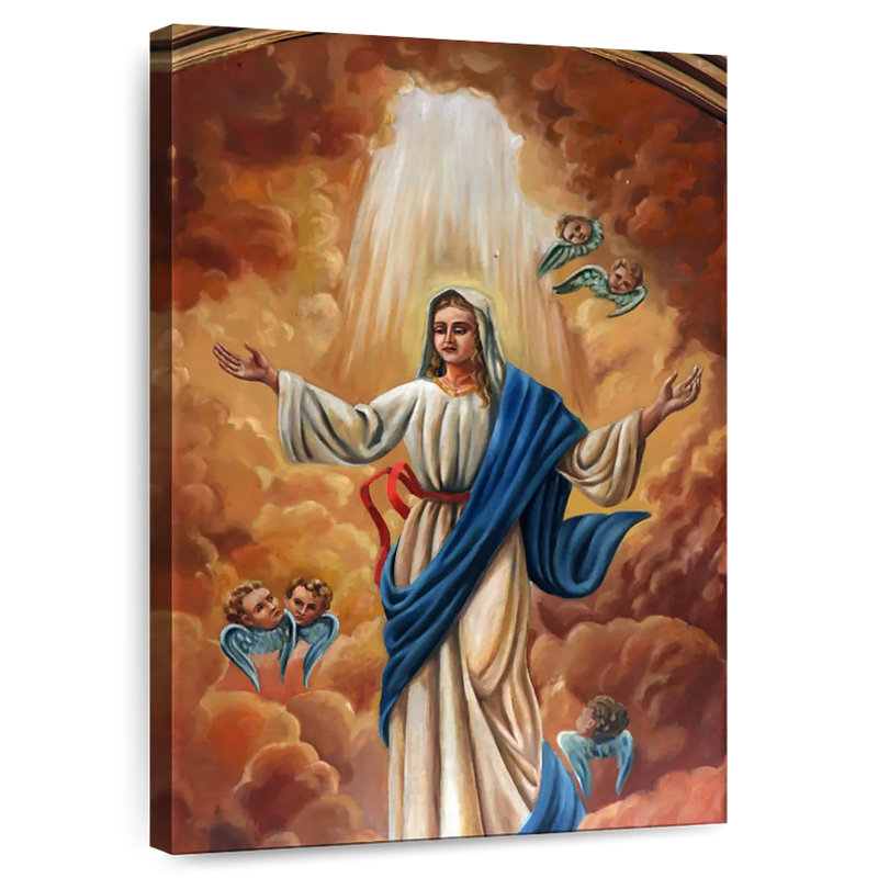 Vierge Marie, H 51 po x l 34 po