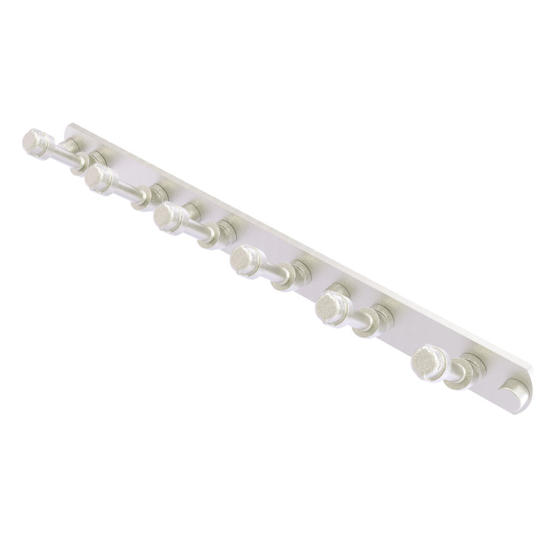 Bayer Wall Mounted Hook Rack, Satin Nickel