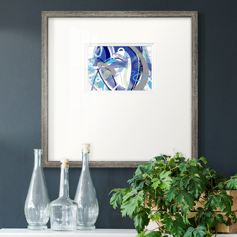Dyana " Blue Flow ", 17" H x 17" W x 1.25" D