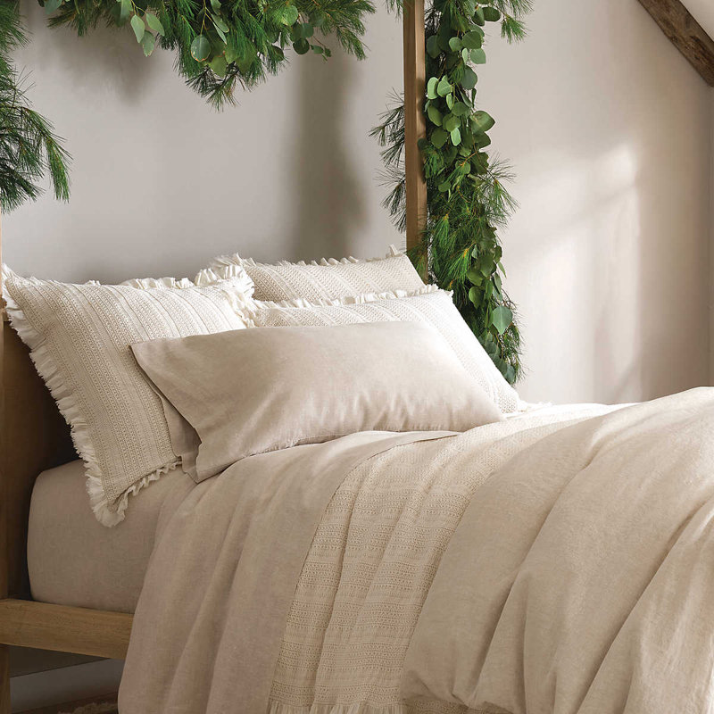 Lush Linen Pillowcases, King, Natural