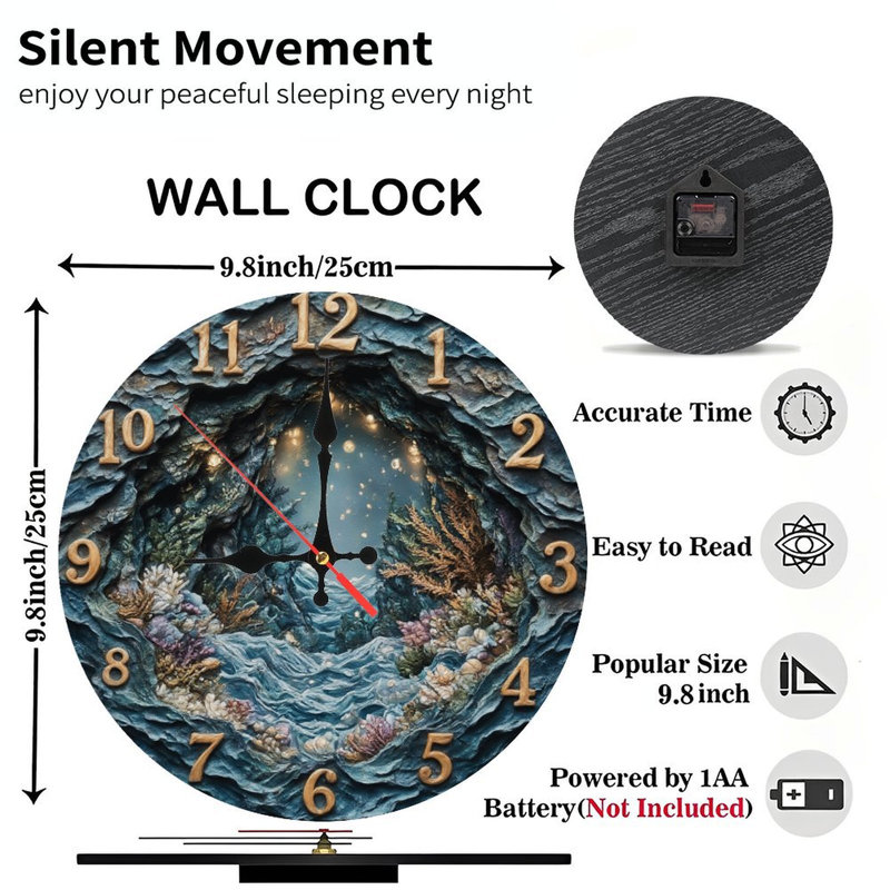 Horloge chiffres grotte