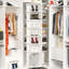 Tour de rangement pour 7 chaussures, rotation de 360 °, économise de la place, support de couleur blanche, 7 pièces,