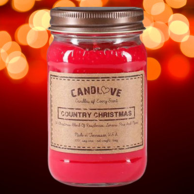 Glass Jar Candle with Holder