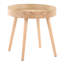 Ensemble de tables d'appoint Pebble Mid-Century Modern en bois naturel par Lumisource