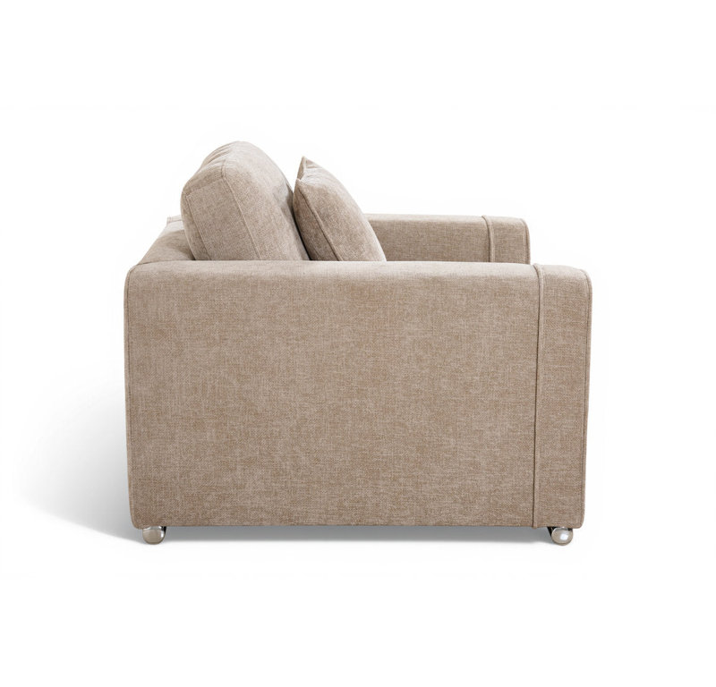 Upholstered Armchair, Beige