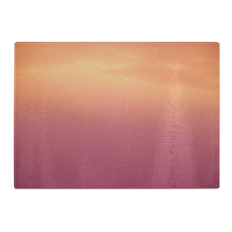 Tempered Glass Seascape Chopping Board, 28.5 cm W x 20 cm L